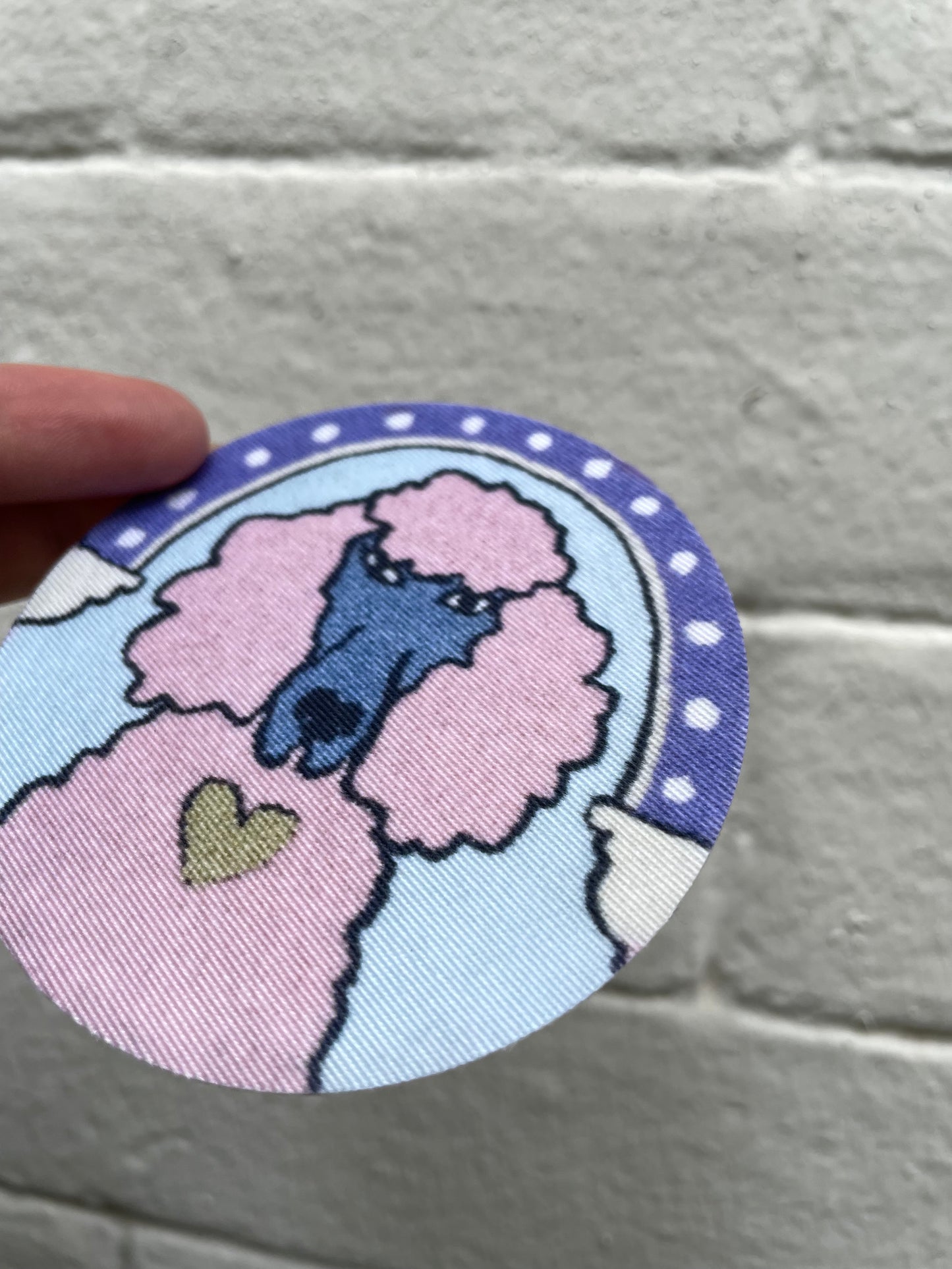 Sticker tissu caniche « BETTY » • série limitée