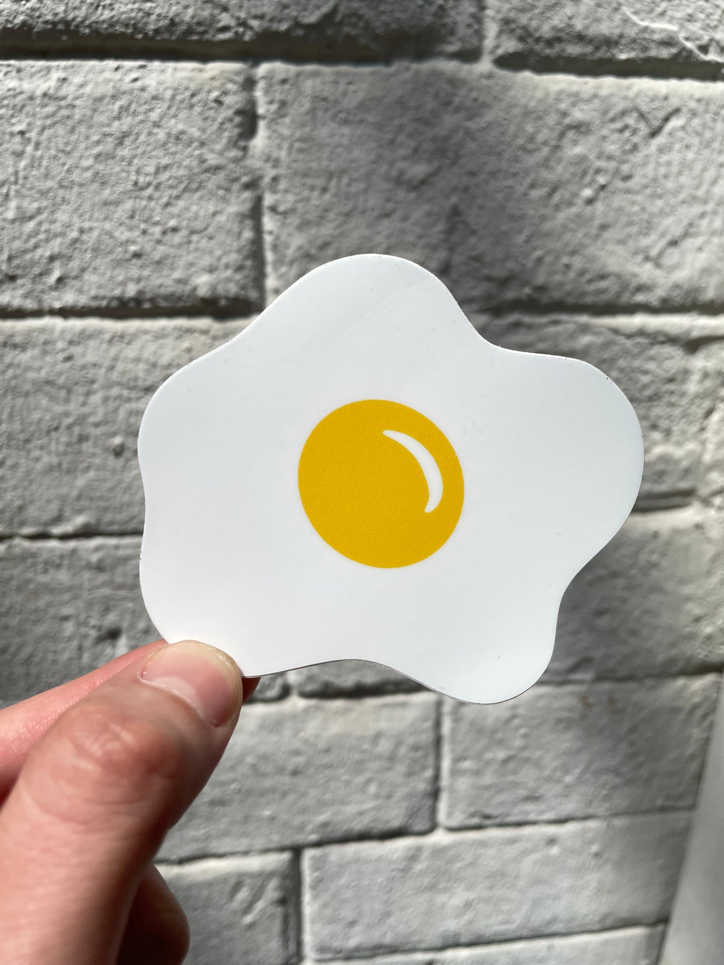 Sticker vinyle « oeuf au plat »