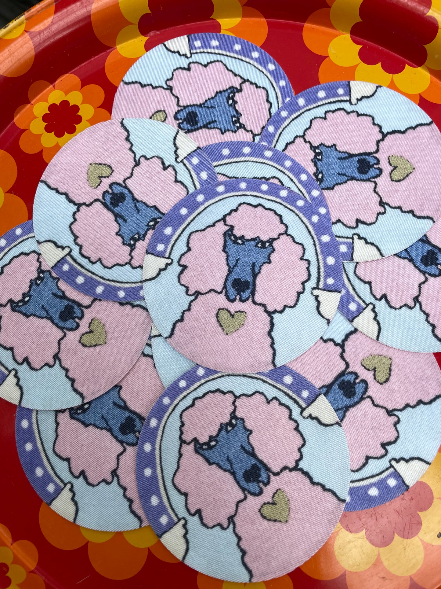 Sticker tissu caniche « BETTY » • série limitée