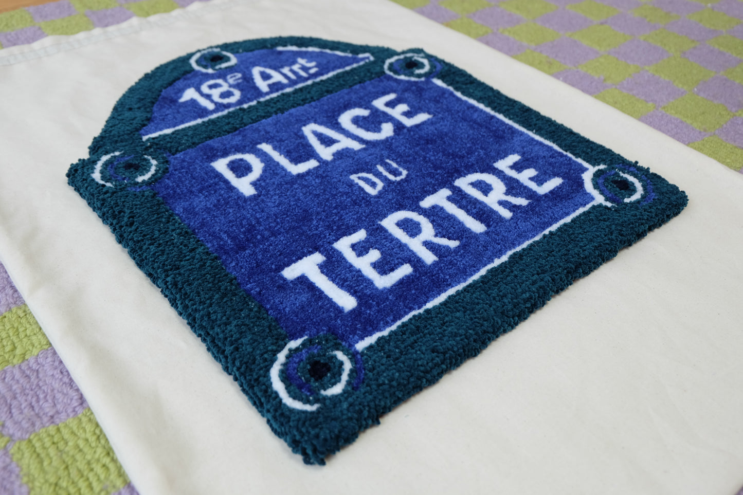 Tapisserie murale artisanale « Place du Tertre »