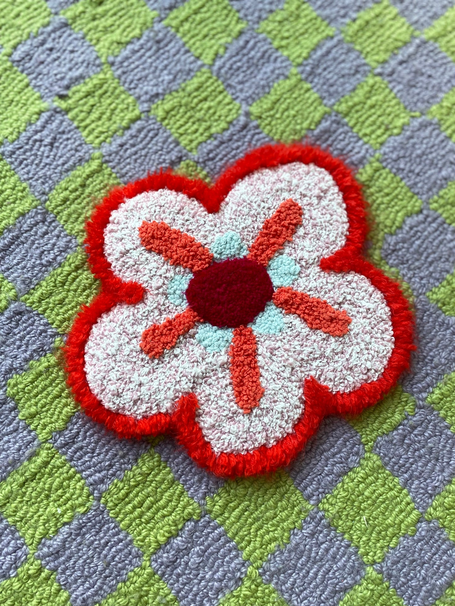 Petite fleur 3D psychédélique (tapisserie murale)