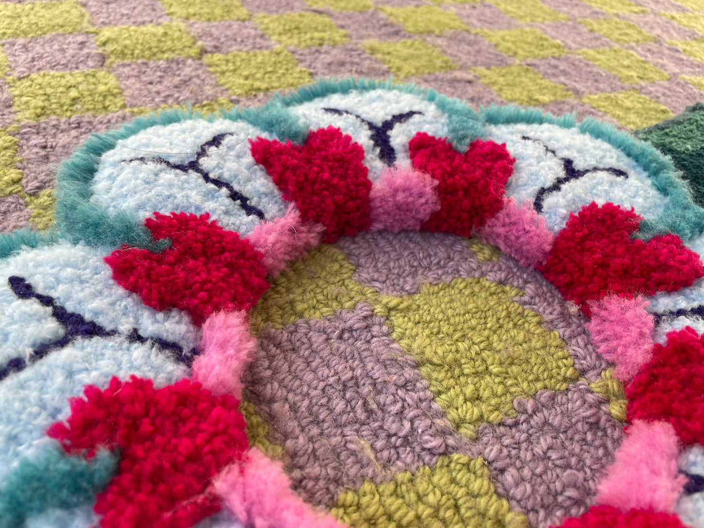 Tapis centre de table floral