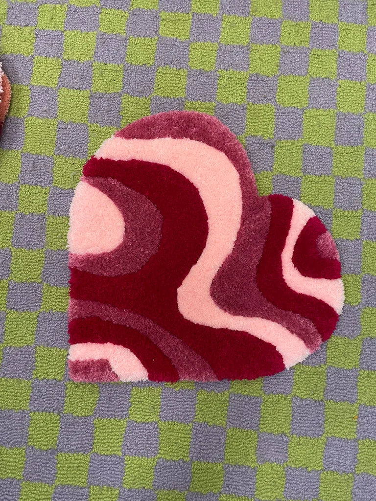 Tapis-tapisserie Coeur Groovy