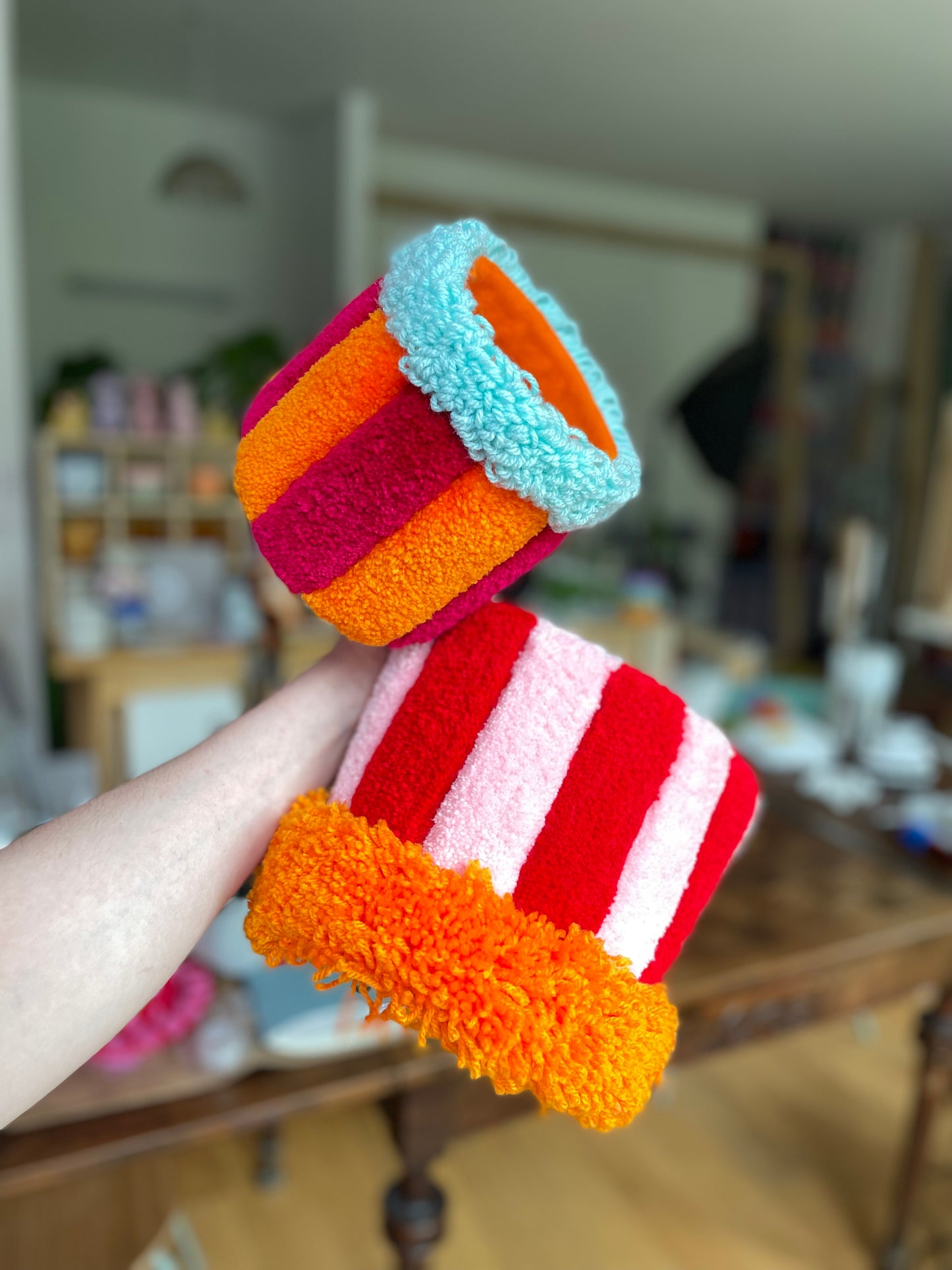 Cache-pot en tufting • MOYEN