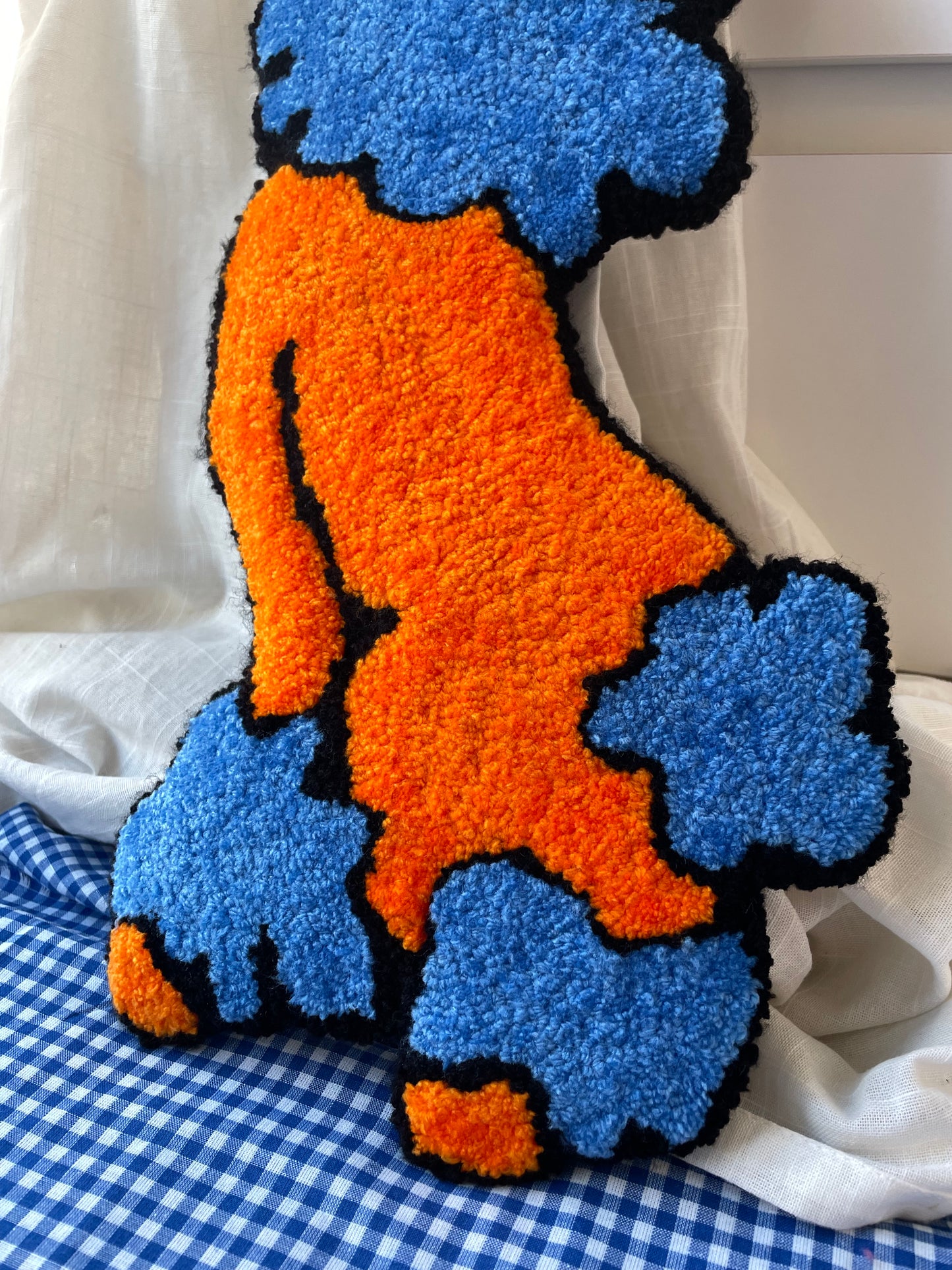 « Wolfgang » Tapisserie caniche décoration murale tufting
