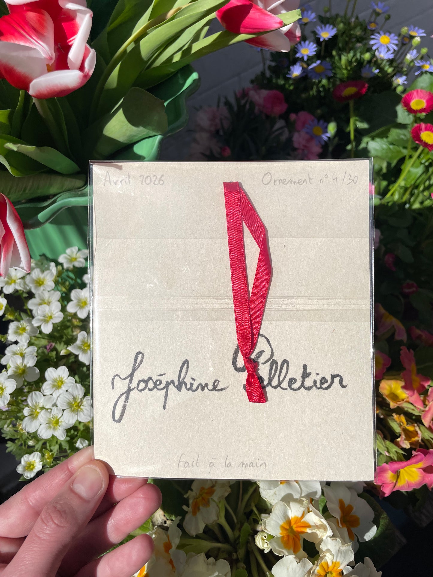 Ornement à suspendre - Plaque de rue parisienne « Rue Tardieu » nº4/30