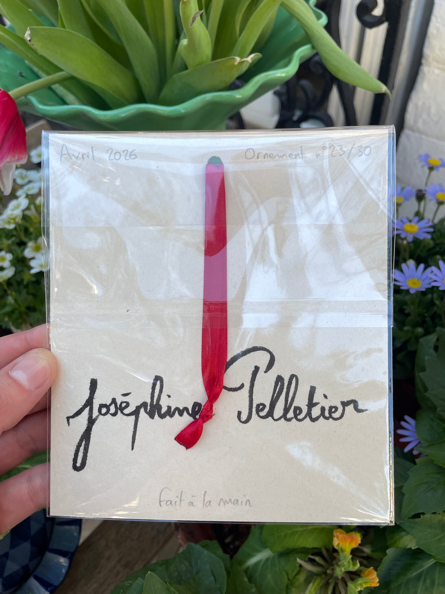 Ornement à suspendre - Plaque de rue parisienne « Rue du Sacré Cœur » nº23/30