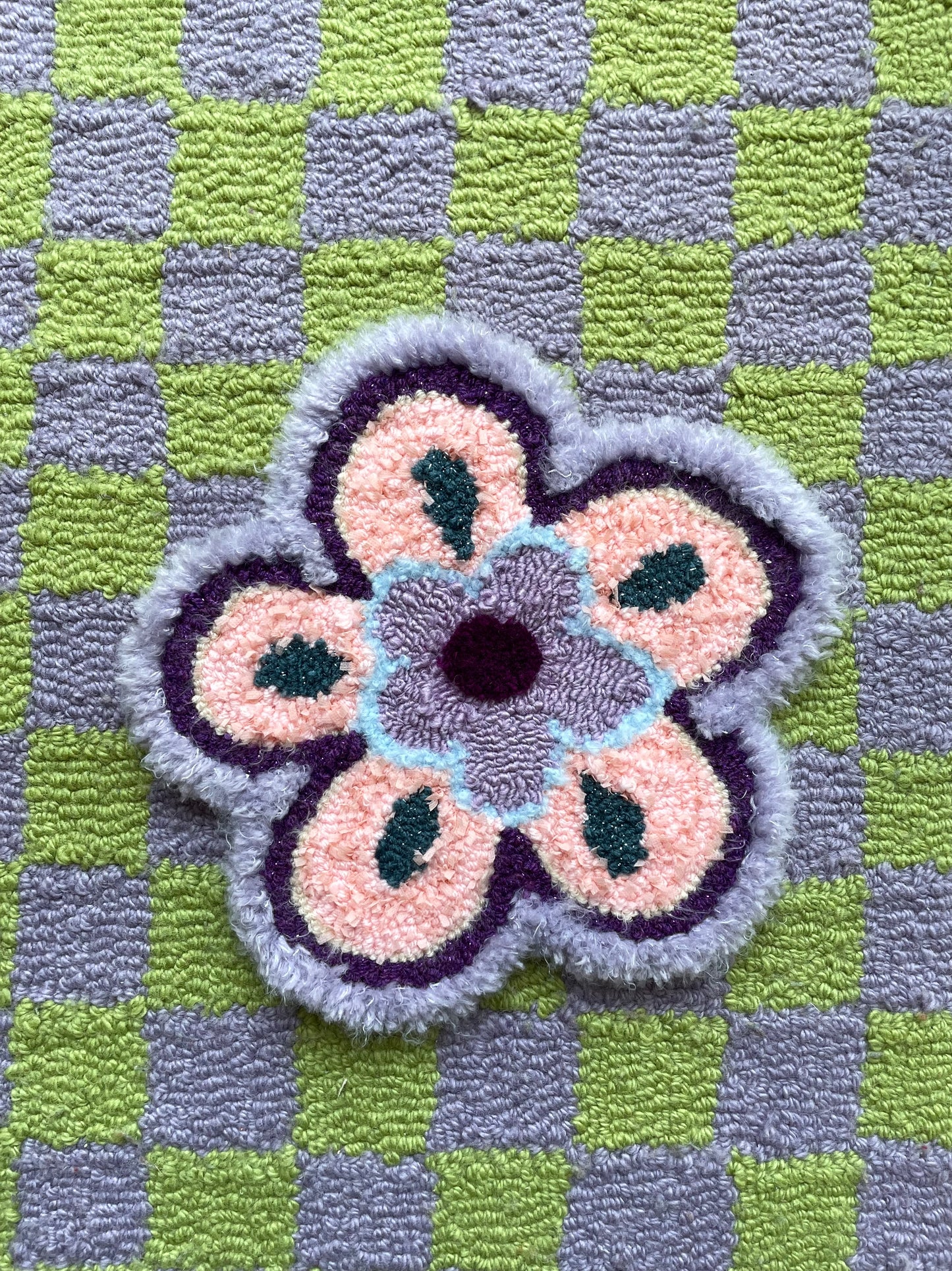 Petite fleur 3D psychédélique (tapisserie murale)