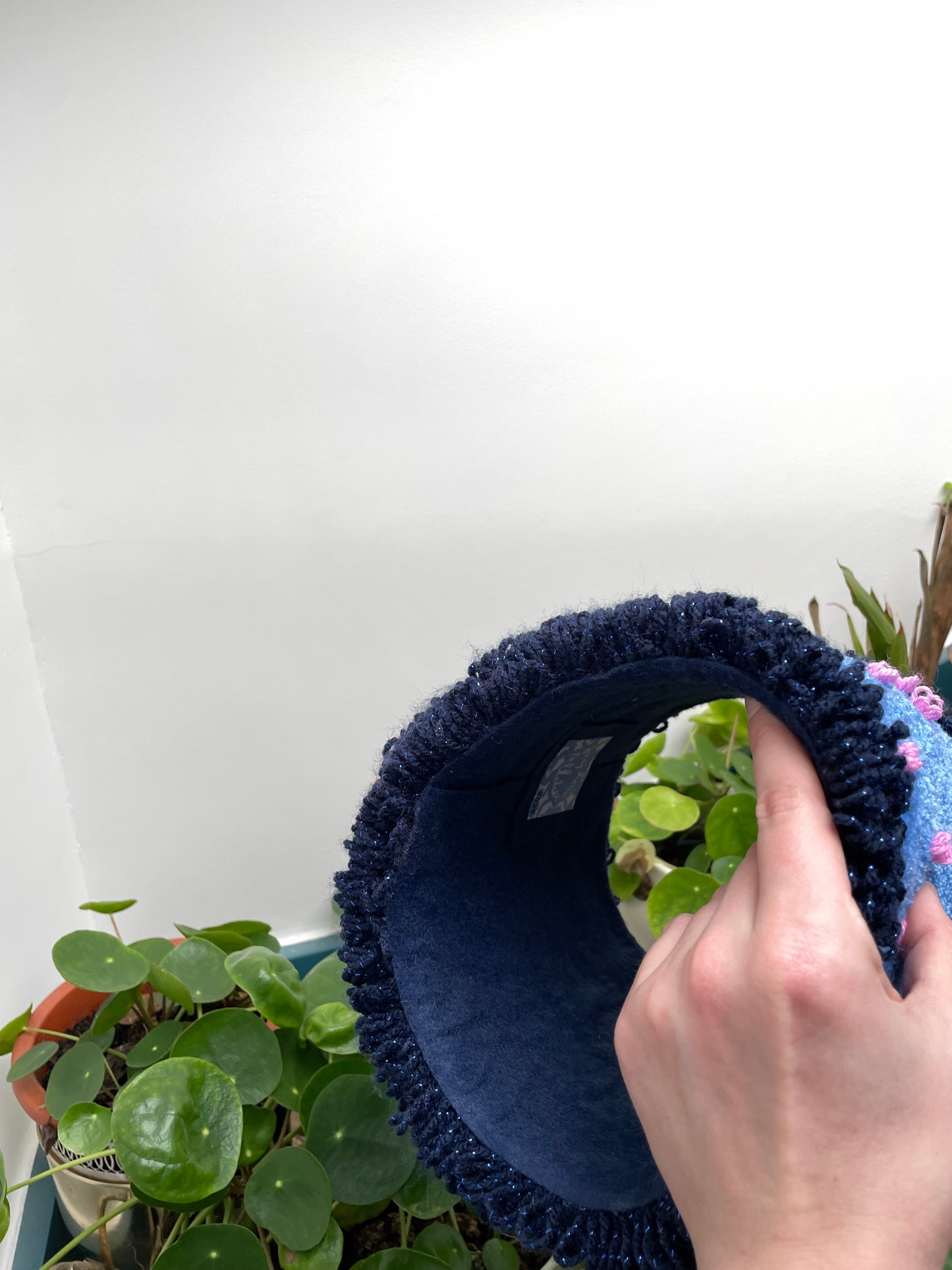 Cache-pot en tufting CAKE BLEU • MOYEN ☀️