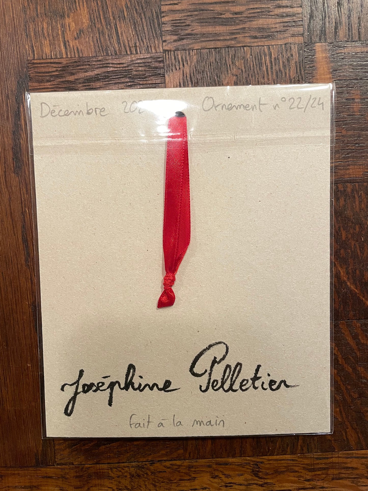 Ornement à suspendre nº22/24 (décembre 2025)