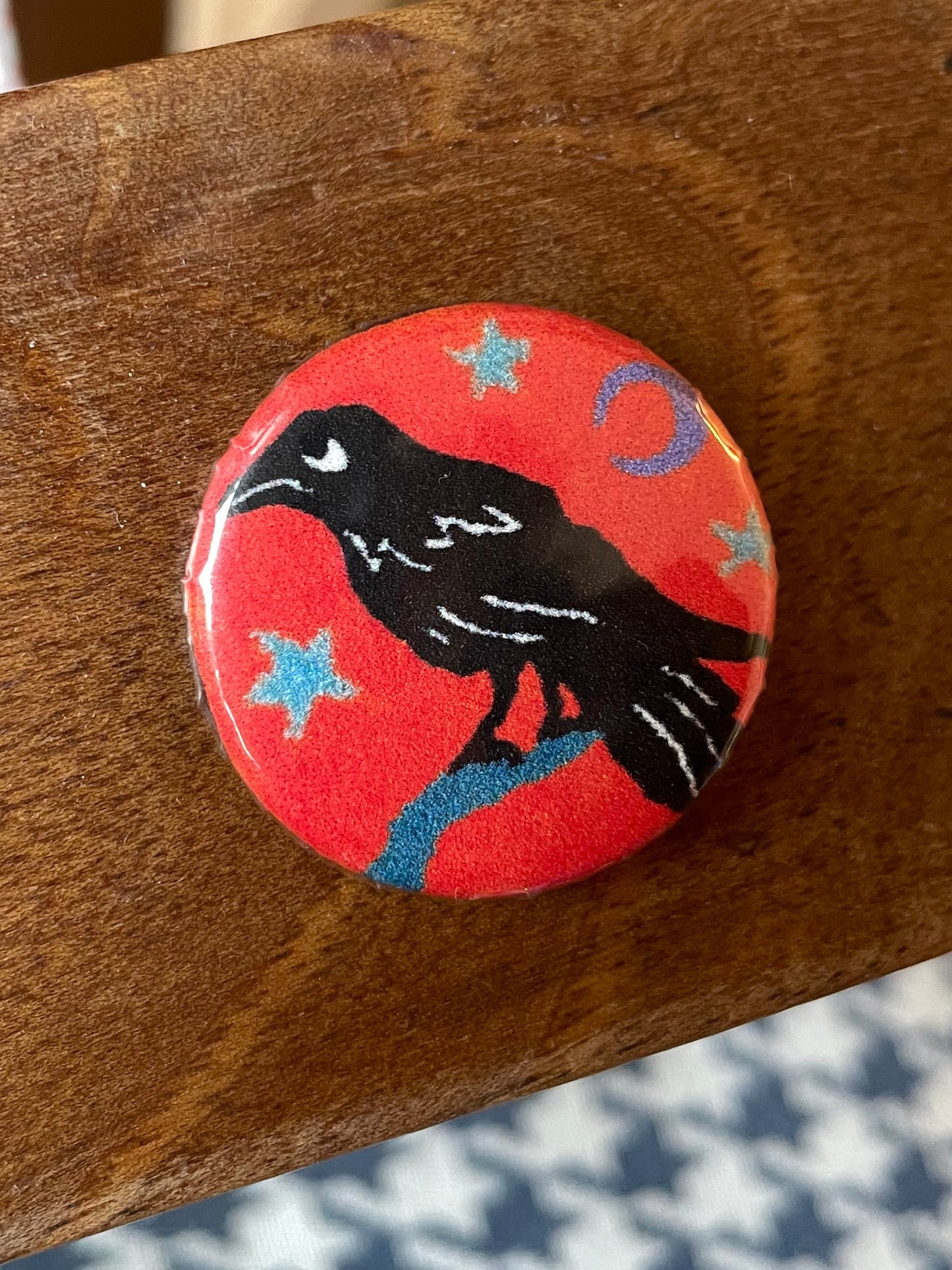 Badge pins « Corbeau »