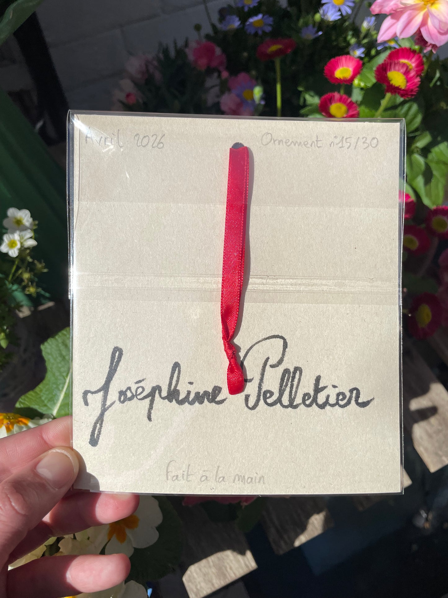 Ornement à suspendre - Plaque de rue parisienne « Rue Lamarck » nº15/30