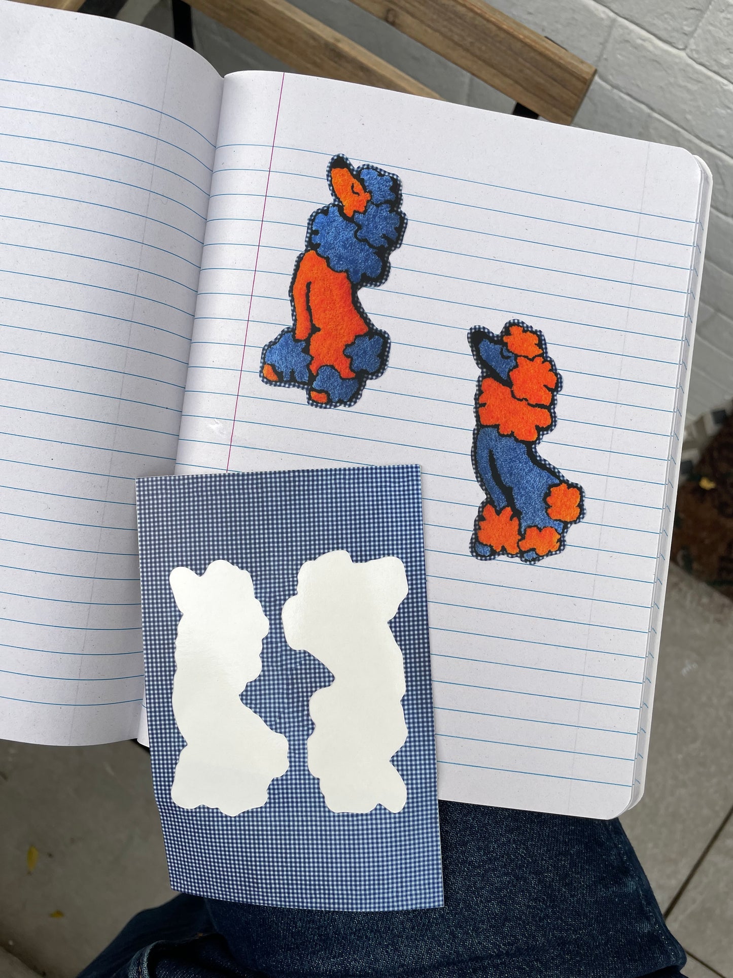 LOT 2 planches de stickers (1 caniches + 1 œufs)