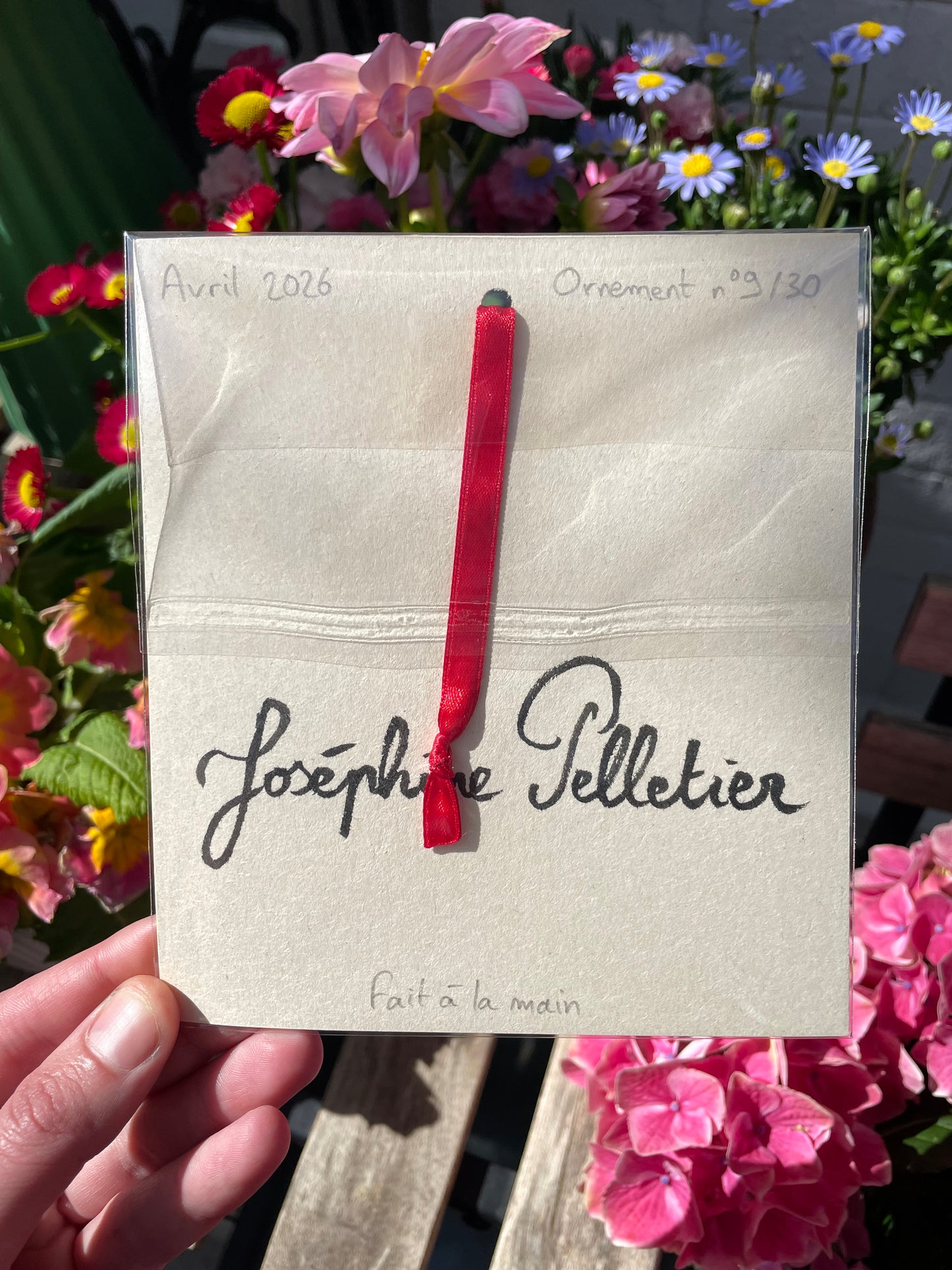 Ornement à suspendre - Plaque de rue parisienne « Rue Azais » nº9/30