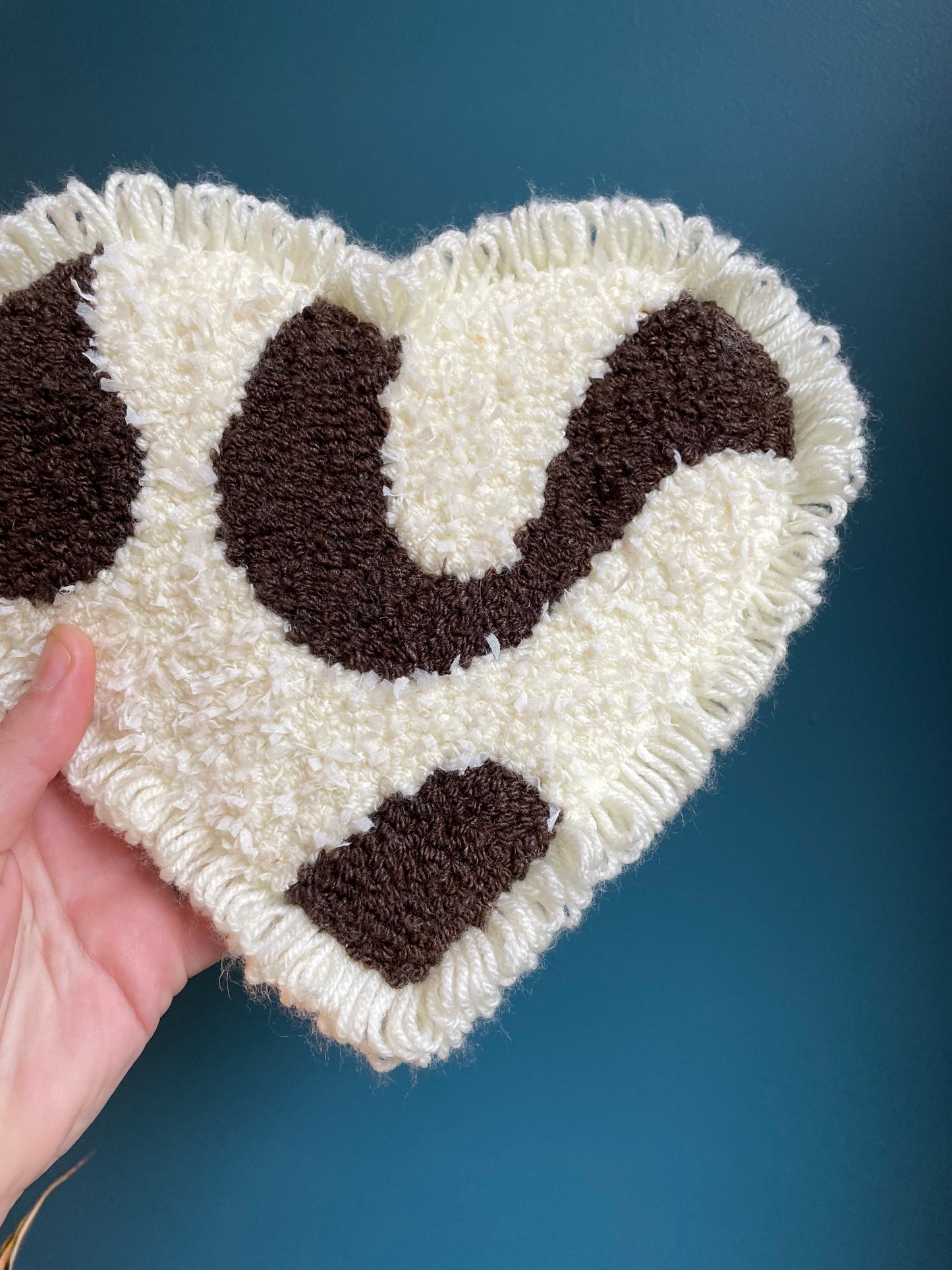 Petit cœur bouclé vache