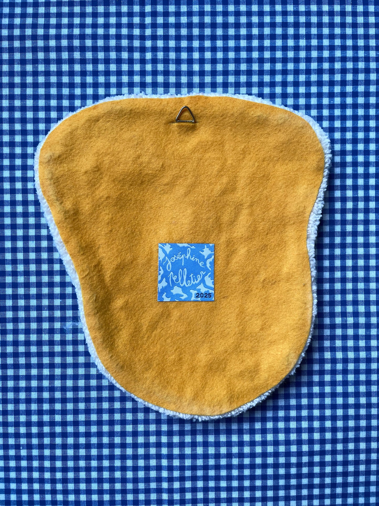 Œuf au plat tufté • grand (à suspendre ou poser)