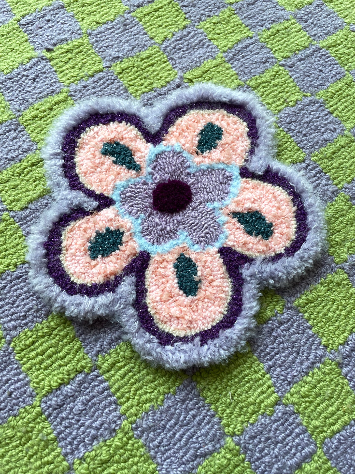 Petite fleur 3D psychédélique (tapisserie murale)