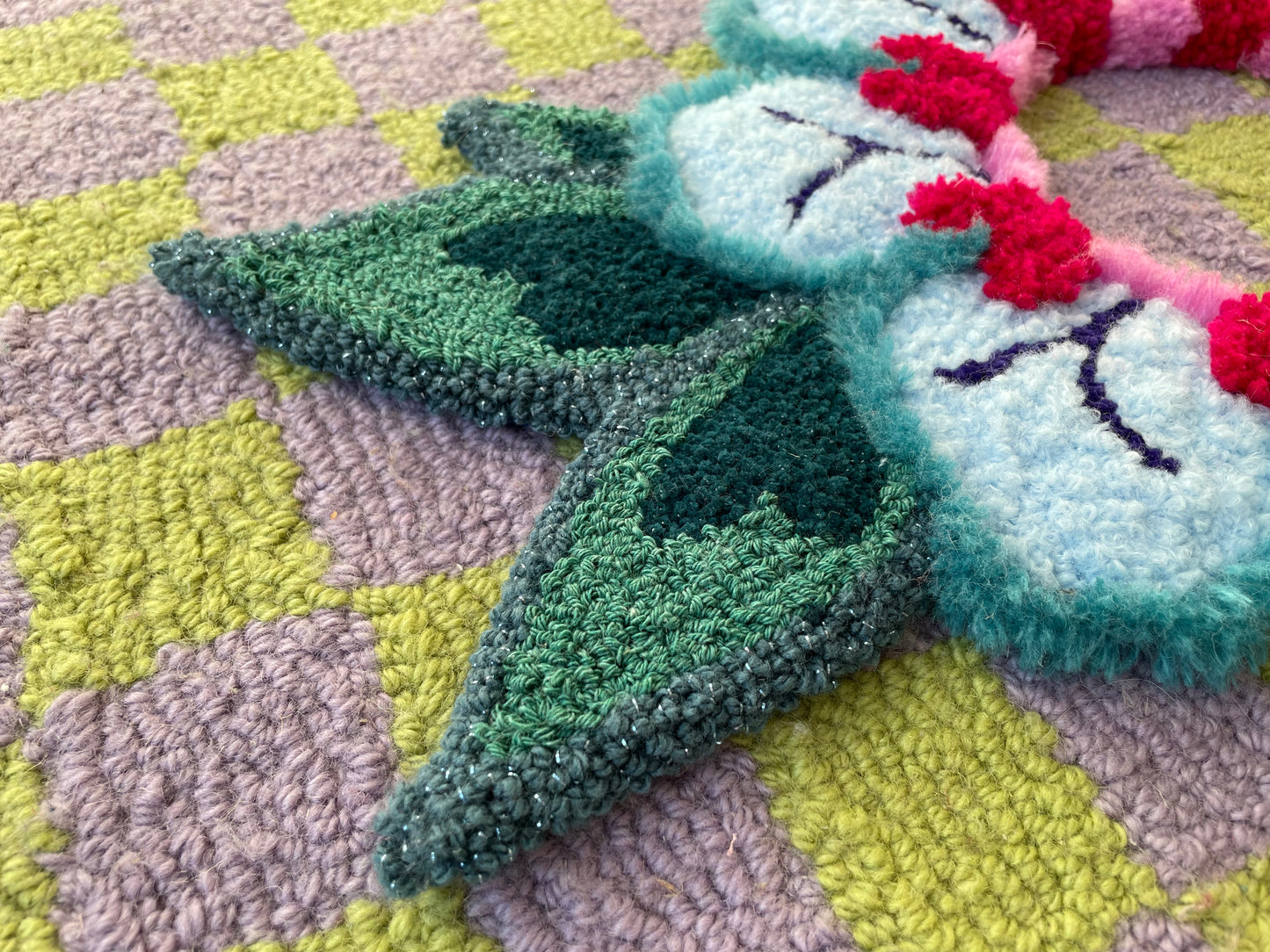 Tapis centre de table floral