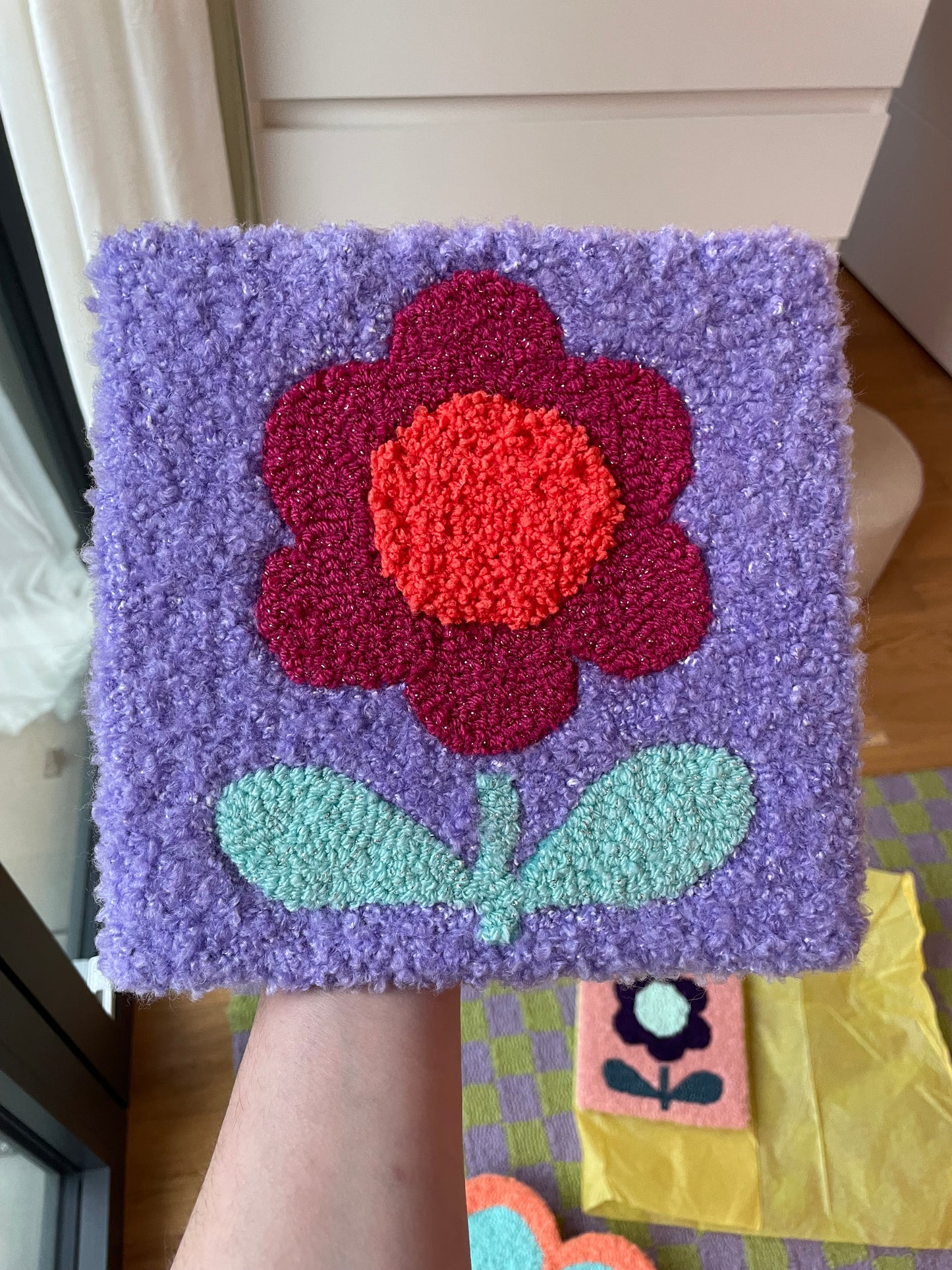 Décoration murale fleur rétro