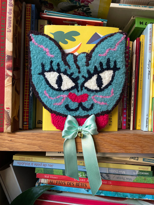 Lili - portrait de chat (tapisserie murale)