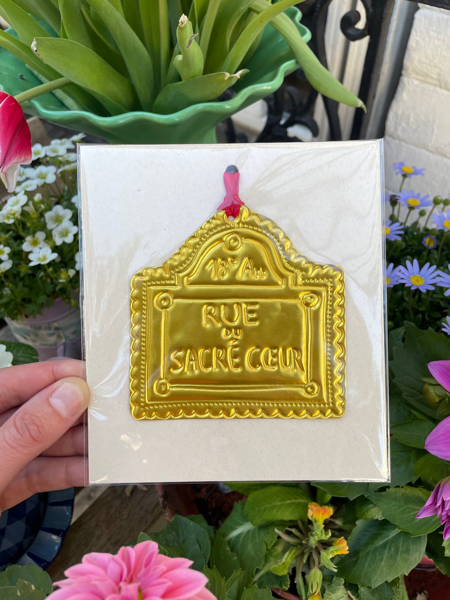 Ornement à suspendre - Plaque de rue parisienne « Rue du Sacré Cœur » nº23/30