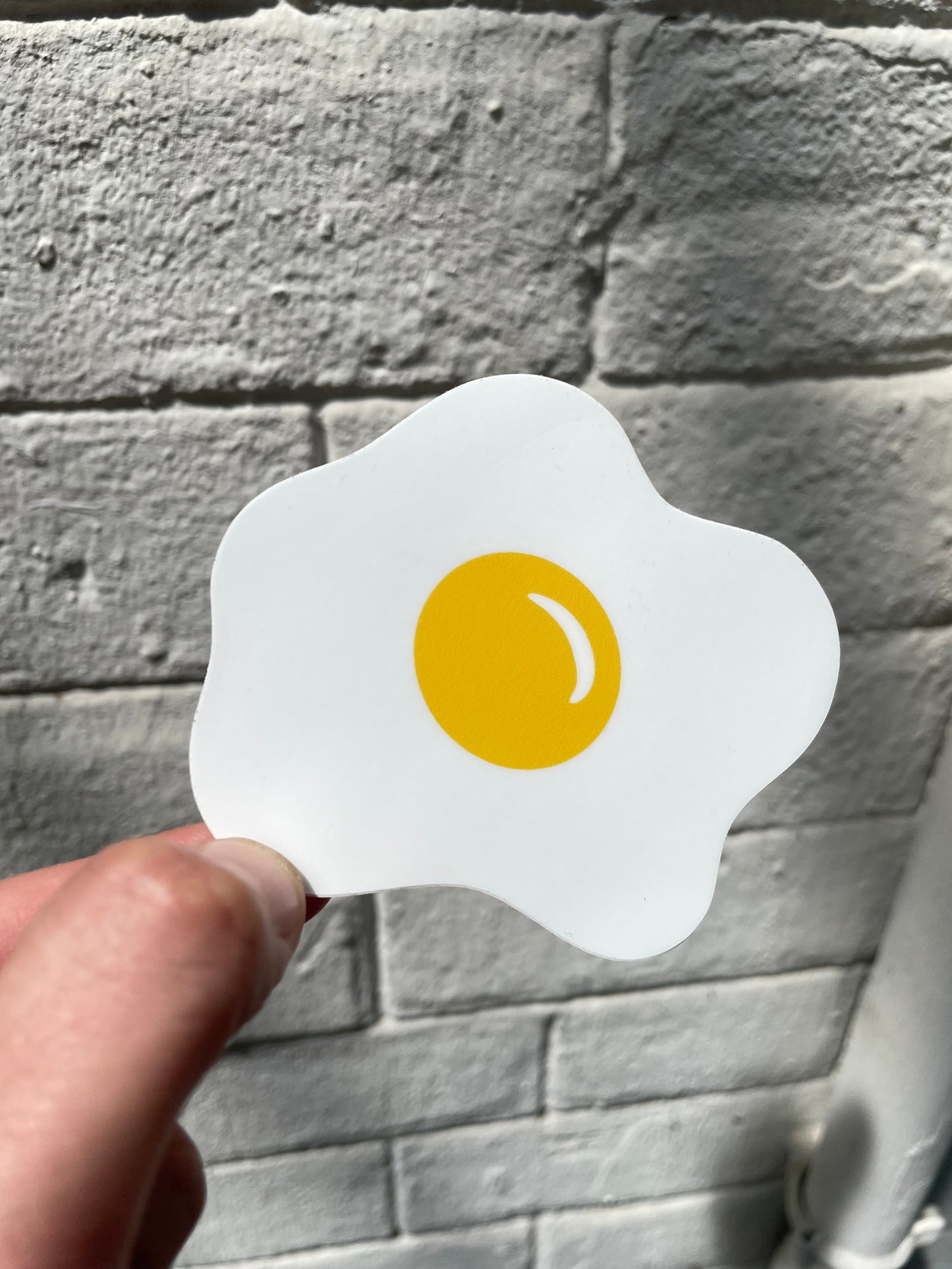 Sticker vinyle « oeuf au plat »