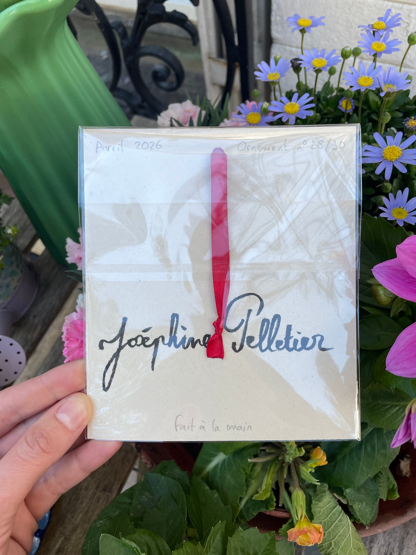 Ornement à suspendre - Plaque de rue parisienne « Rue Romy Schneider » nº28/30