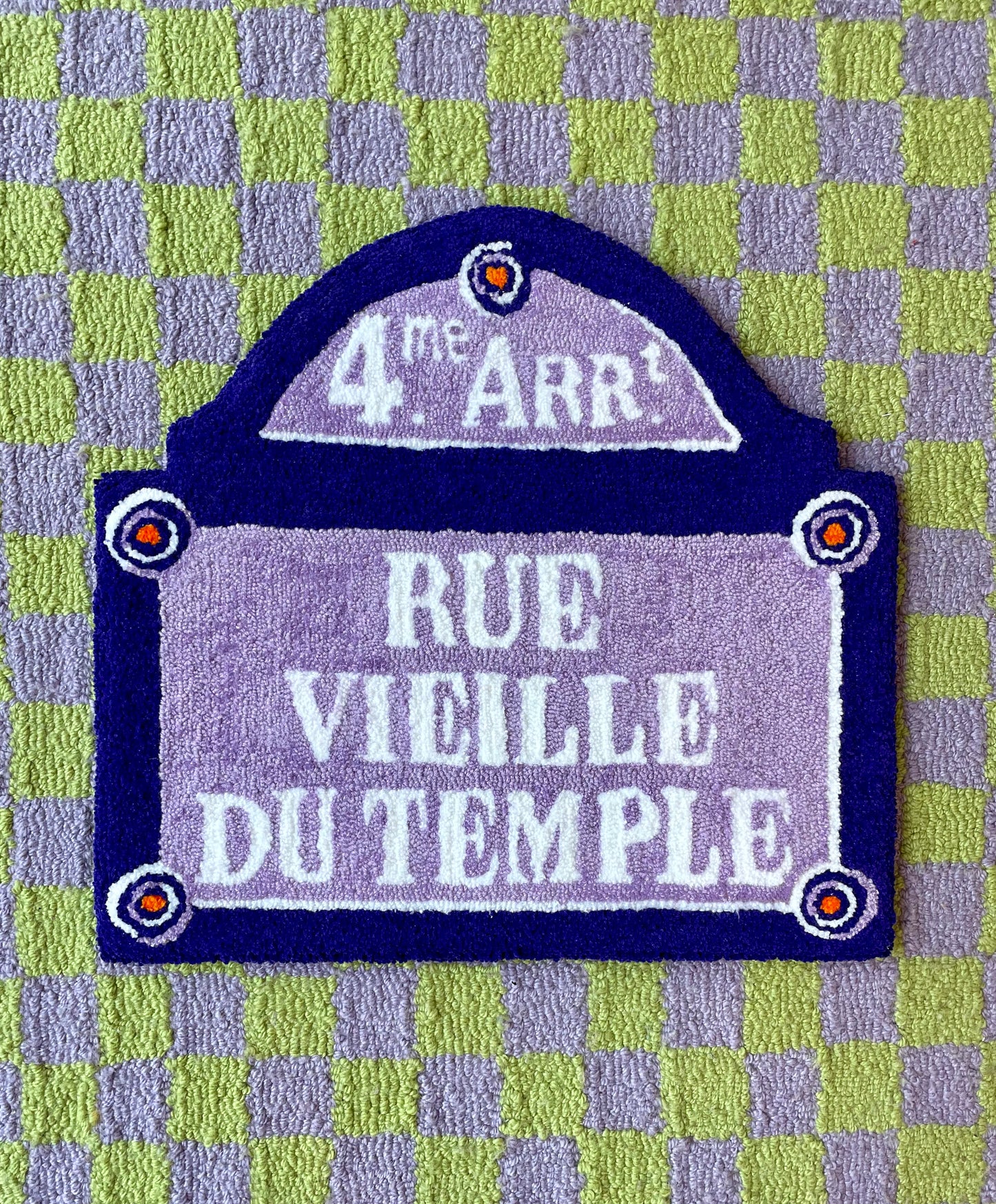 Tapisserie murale artisanale « Rue Vieille du Temple »