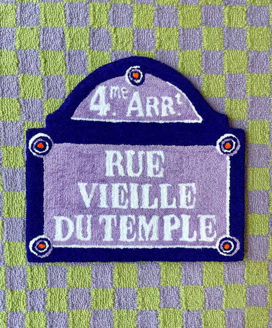 Tapisserie murale artisanale « Rue Vieille du Temple »