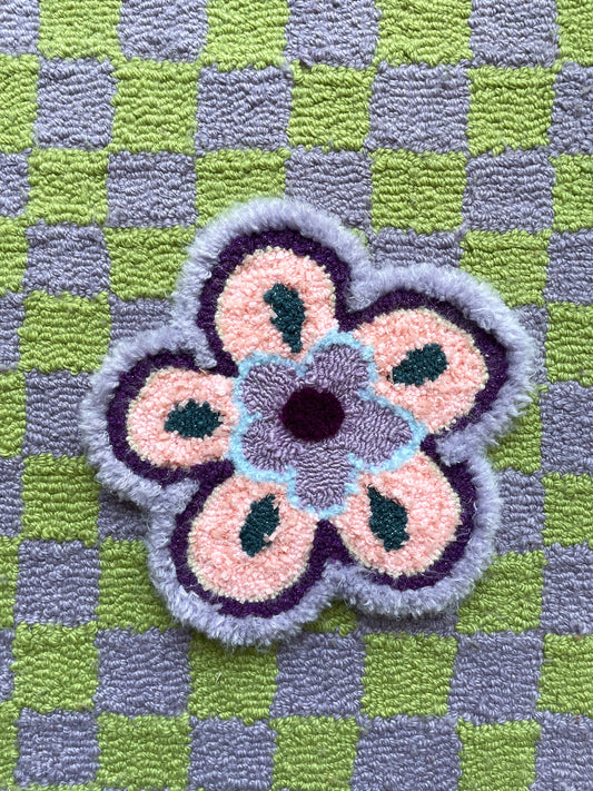 Petite fleur 3D psychédélique (tapisserie murale)