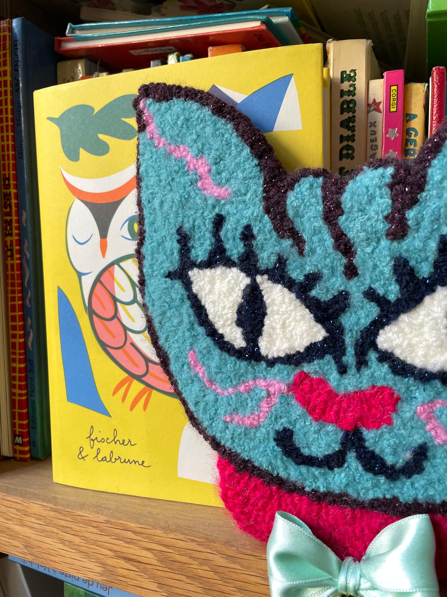 Lili - portrait de chat (tapisserie murale)