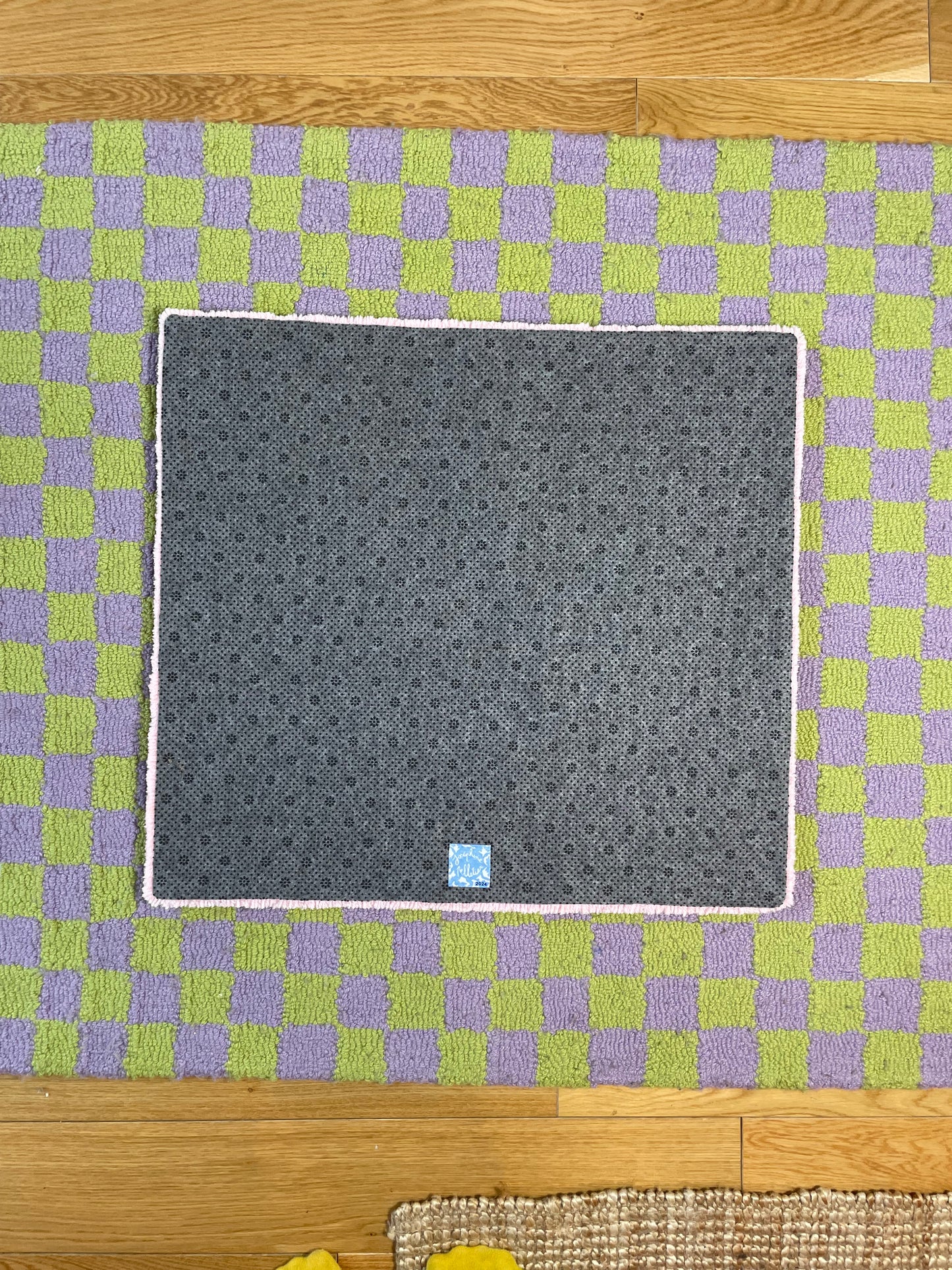 Tapis portrait animal personnalisé