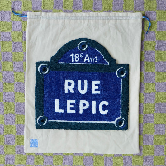 PERSONNALISATION « votre rue » Tapisserie murale artisanale