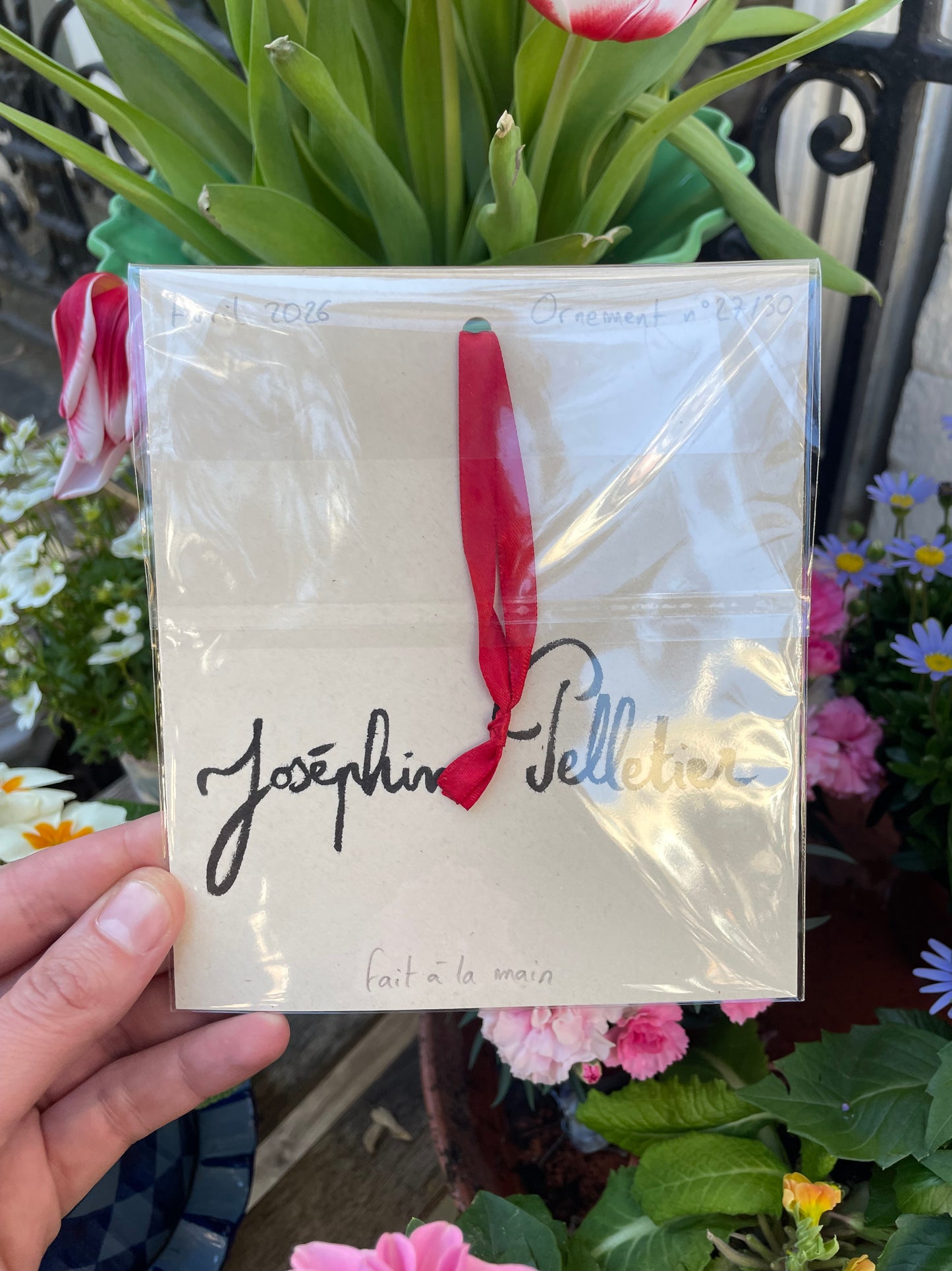 Ornement à suspendre - Plaque de rue parisienne « Rue Gabrielle » nº27/30