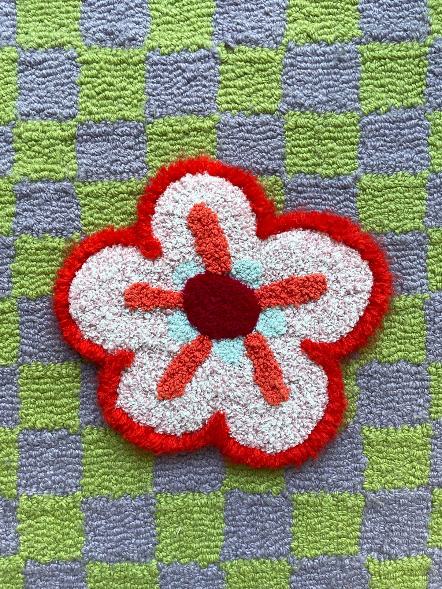 Petite fleur 3D psychédélique (tapisserie murale)
