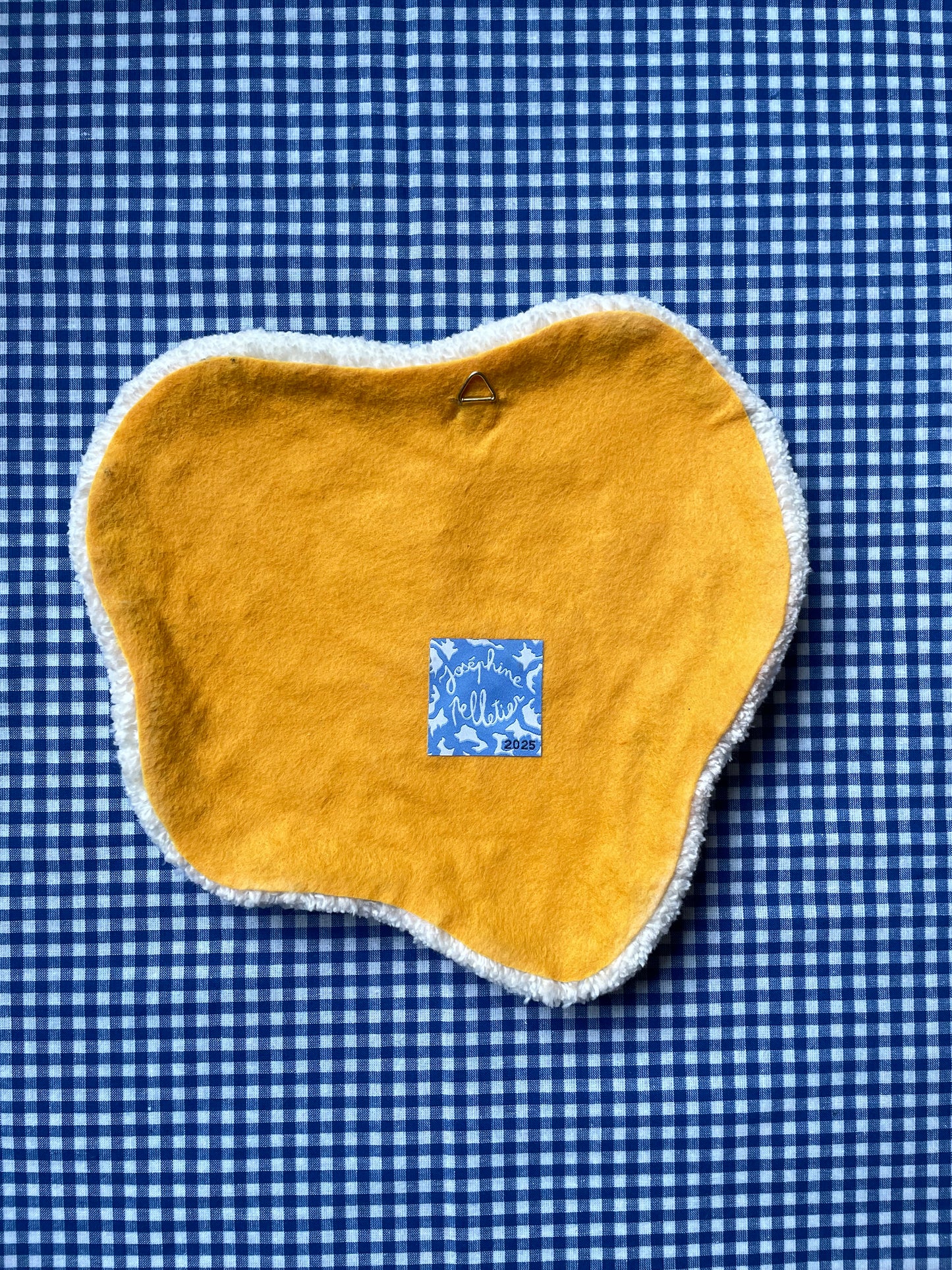 Œuf au plat tufté • très grand (à suspendre ou poser)