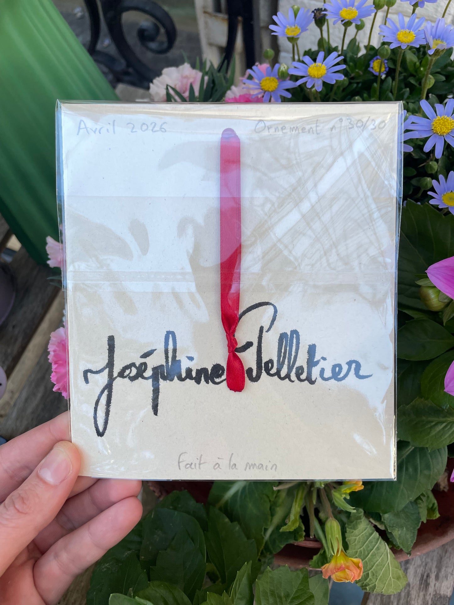 Ornement à suspendre - Plaque de rue parisienne « Rue des Artistes » nº30/30