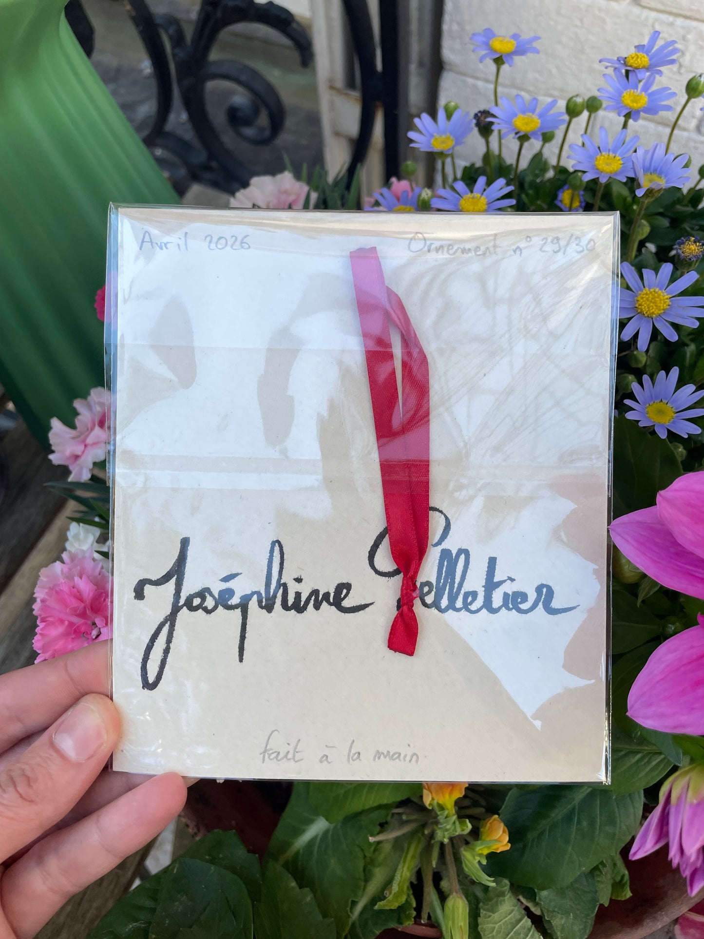 Ornement à suspendre - Plaque de rue parisienne « Place des Abbesses » nº29/30