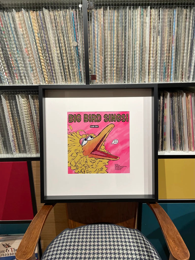 Framed illustration « Big Bird Sings! - Sesame Street